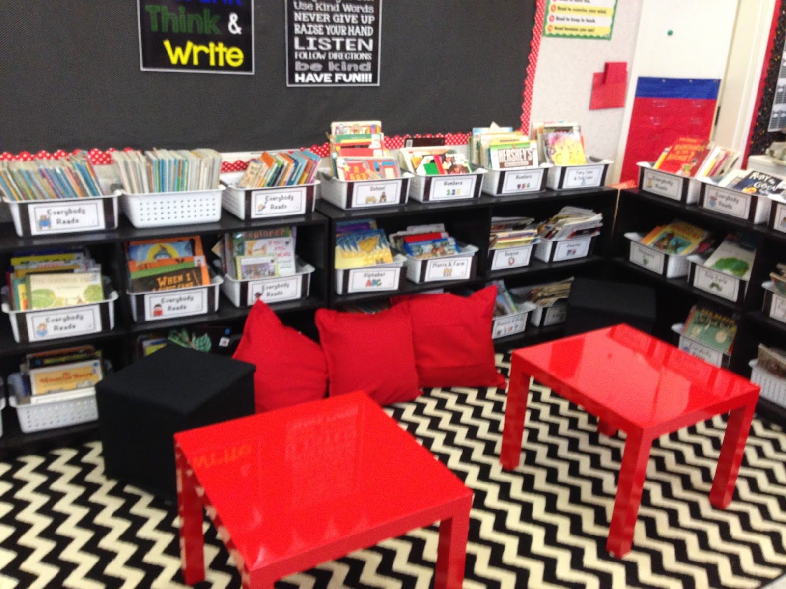 270 Black White Red Classroom ideas | red classroom, classroom, classroom  themes