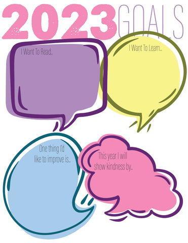 New Year's Resolution Worksheet for Students